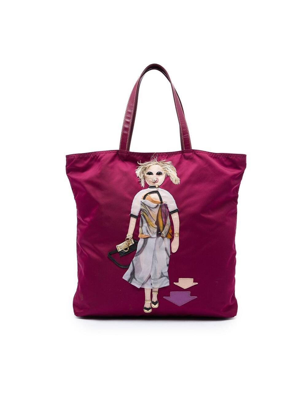 Prada Tessuto Robot Doll Tote Pre-Loved #326774P49B